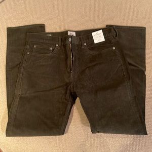 J Crew men’s size 33 gray fine wale chords
